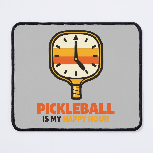 Item preview, Pickleball Happy Hour Paddle Clock Design designed and sold by gagepd.