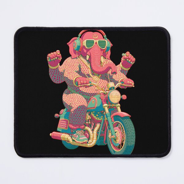 Item preview, Ganesha Retro Pop Art Halftone Biker Sticker designed and sold by PANNARUK THAILAND.