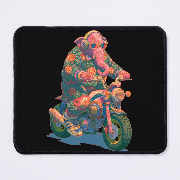 Item preview, Ganesha Chopper Motorcycle Neon Pop Art Biker designed and sold by PANNARUK THAILAND.