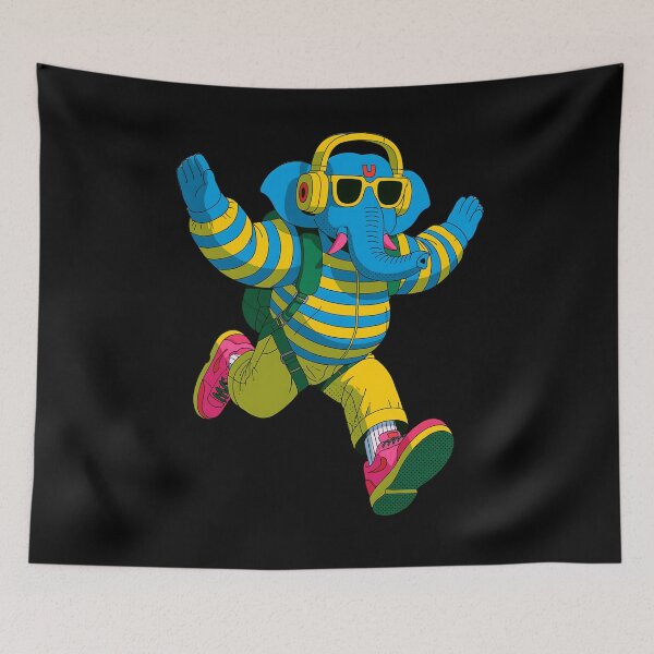 Item preview, Ganesha Streetwear Backpack Running Pop Art designed and sold by PANNARUK THAILAND.