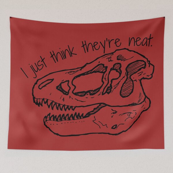 Item preview, I Just Think They’re Neat TRex Skull Design designed and sold by Vileprint.
