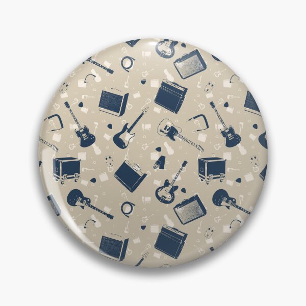 Item preview, Gig Day | Mojave Midday Desert Rock Guitar and Amplifier Pattern designed and sold by Analog Threads & Goods.