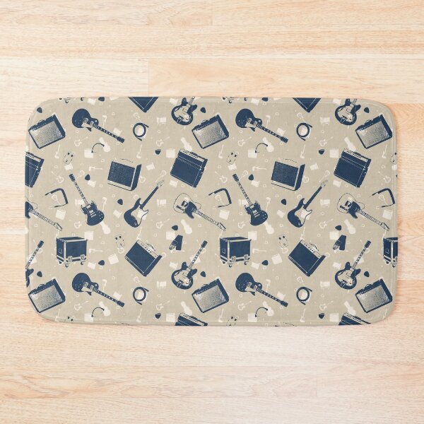 Item preview, Gig Day | Mojave Midday Desert Rock Guitar and Amplifier Pattern designed and sold by Analog Threads & Goods.