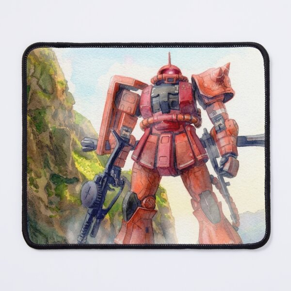 Item preview, water colour ZAKU GUNDAM RED COMET  designed and sold by sabartgunpla.