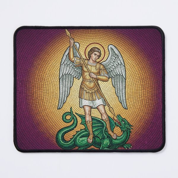 Item preview, Saint Michael the Archangel Byzantine Mosaic Art designed and sold by KCdS2026.