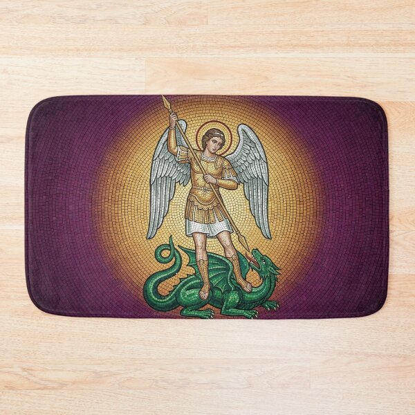Item preview, Saint Michael the Archangel Byzantine Mosaic Art designed and sold by KCdS2026.