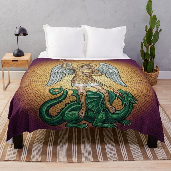 Item preview, Saint Michael the Archangel Byzantine Mosaic Art designed and sold by KCdS2026.
