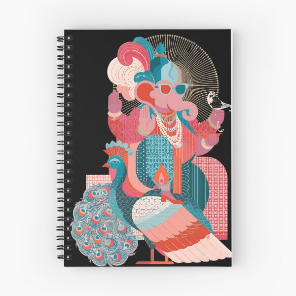 Item preview, Ganesha Peacock Geometric Flat Vector Pop Art designed and sold by PANNARUK THAILAND.