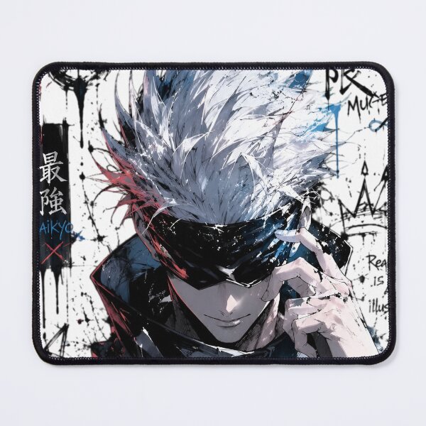 Item preview, Blindfolded Sorcerer | Limitless Power Anime Art Print designed and sold by Dyan4.