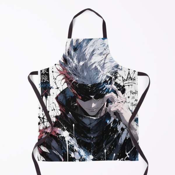 Item preview, Blindfolded Sorcerer | Limitless Power Anime Art Print designed and sold by Dyan4.