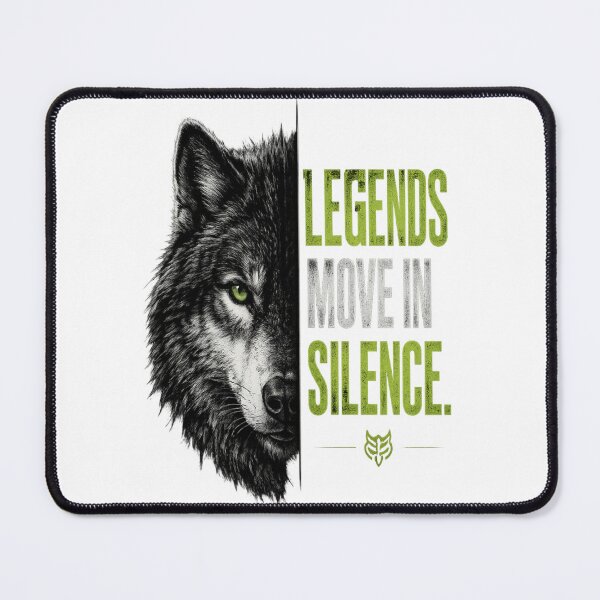 Item preview, Legends Move In Silence Wolf T-Shirt | Alpha Wolf Motivation Design | Green Eye Wolf Graphic Tee designed and sold by Akseries.