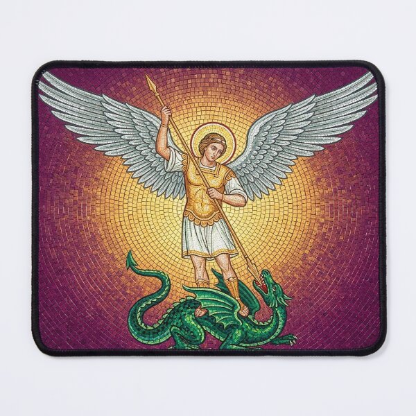 Item preview, Saint Michael Archangel Wings Extended Mosaic Art designed and sold by KCdS2026.