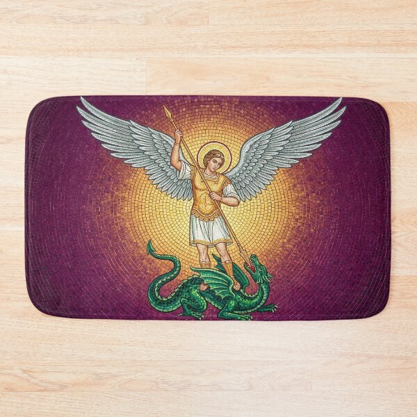 Item preview, Saint Michael Archangel Wings Extended Mosaic Art designed and sold by KCdS2026.
