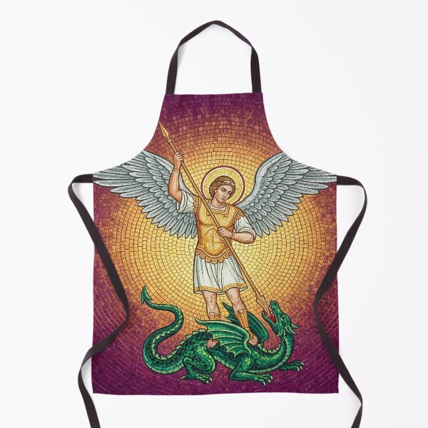Item preview, Saint Michael Archangel Wings Extended Mosaic Art designed and sold by KCdS2026.
