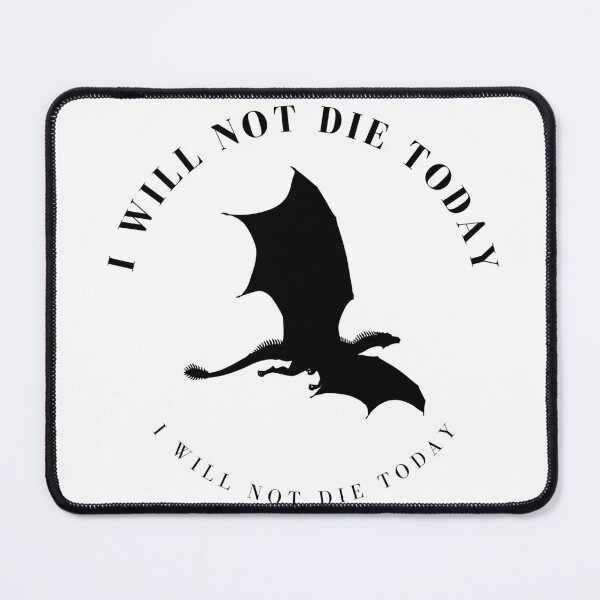 Item preview, I Will Not Die Today  designed and sold by LunnaAtica.