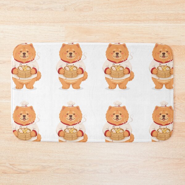 Item preview, Fluffy Chow Chow Dim Sum Chef Dumpling Basket designed and sold by PictoVibe.