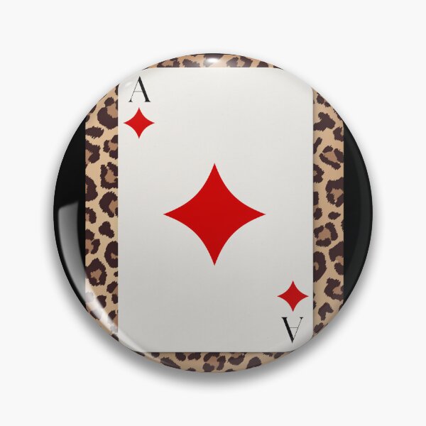 Item preview, Trendy Leopard Ace of Diamonds Playing Card designed and sold by shaescreations1.