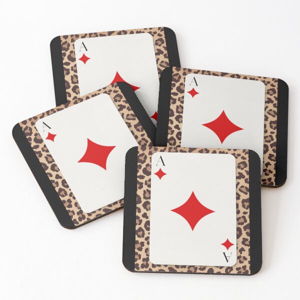 Item preview, Trendy Leopard Ace of Diamonds Playing Card designed and sold by shaescreations1.