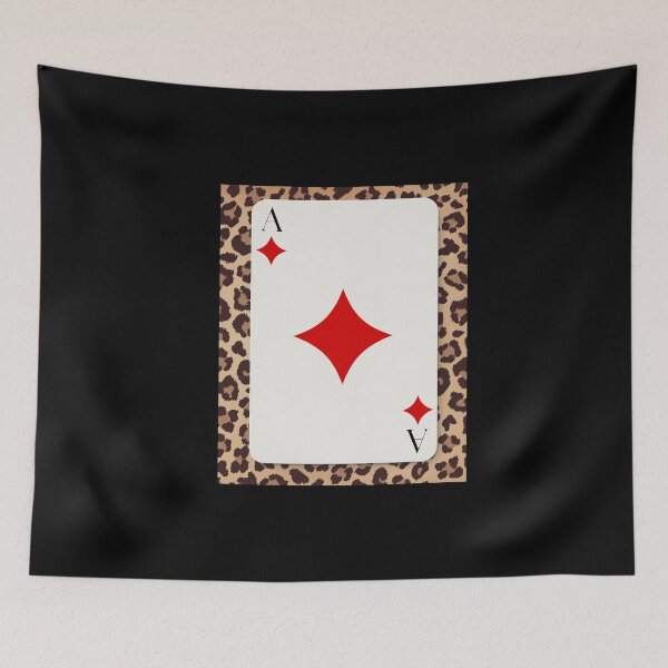 Item preview, Trendy Leopard Ace of Diamonds Playing Card designed and sold by shaescreations1.