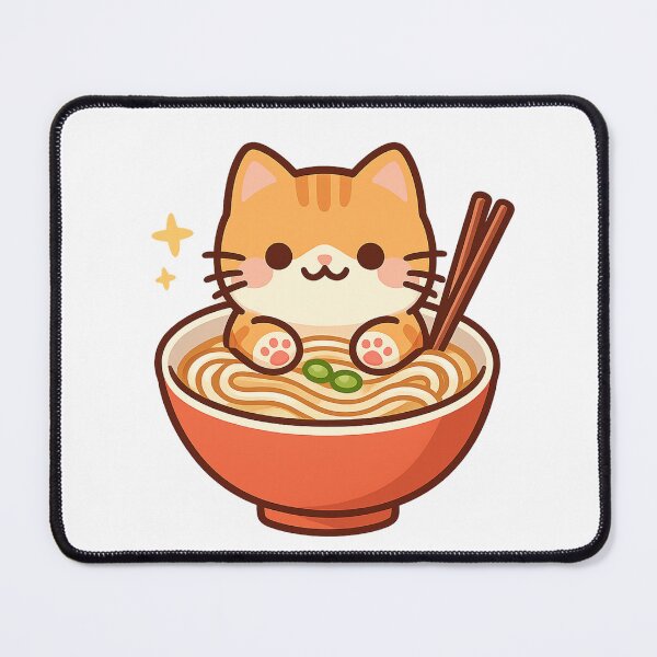 Item preview, Ramen Cat Bowl designed and sold by LuloCreative.