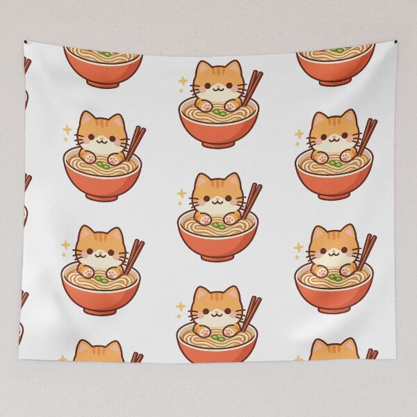 Item preview, Ramen Cat Bowl designed and sold by LuloCreative.
