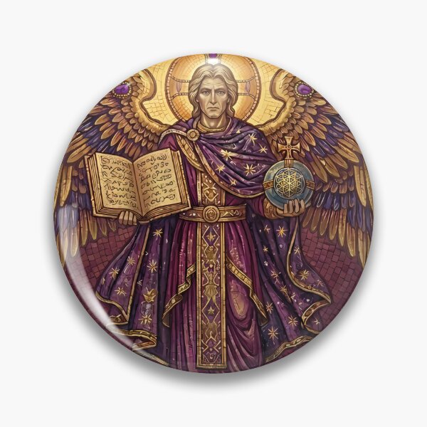 Item preview, Celestial Archangel Guardian Byzantine Mosaic Masterpiece designed and sold by KCdS2026.