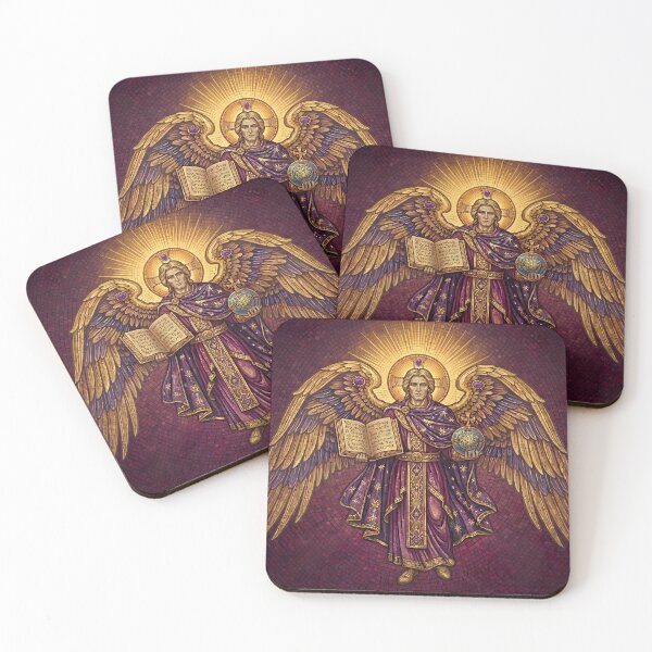 Item preview, Celestial Archangel Guardian Byzantine Mosaic Masterpiece designed and sold by KCdS2026.