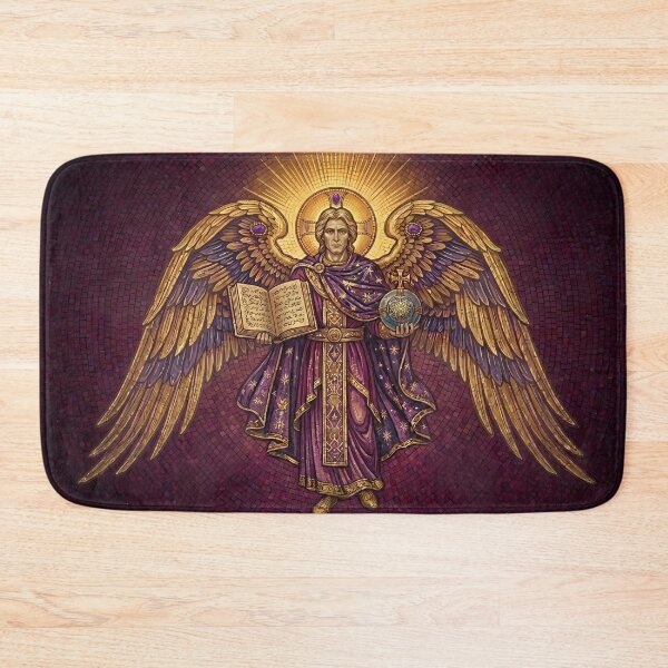 Item preview, Celestial Archangel Guardian Byzantine Mosaic Masterpiece designed and sold by KCdS2026.
