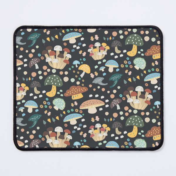 Item preview, Ditsy Mushroom (Dark Seamless Pattern) designed and sold by Kuosi-Kiosk.
