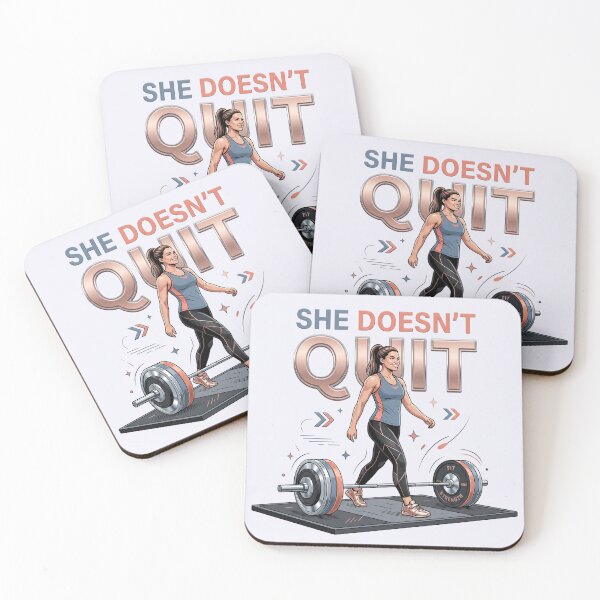Item preview, Fierce "She Doesn't Quit" Strong Girl Aesthetic! designed and sold by pradeepvisuals.