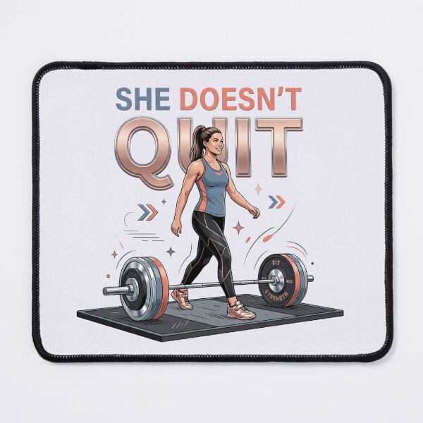 Item preview, Fierce "She Doesn't Quit" Strong Girl Aesthetic! designed and sold by pradeepvisuals.