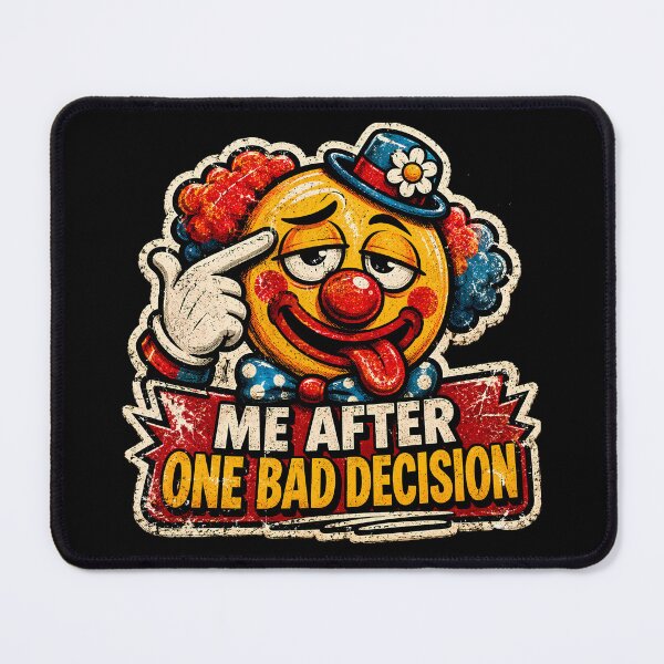 Item preview, ME AFTER ONE BAD DECISION ?Achievement Unlocked: Regret designed and sold by lazygum.