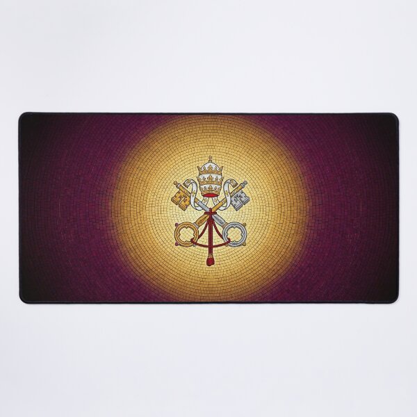 Item preview, Papal Tiara and Keys of Saint Peter Mosaic Art designed and sold by KCdS2026.