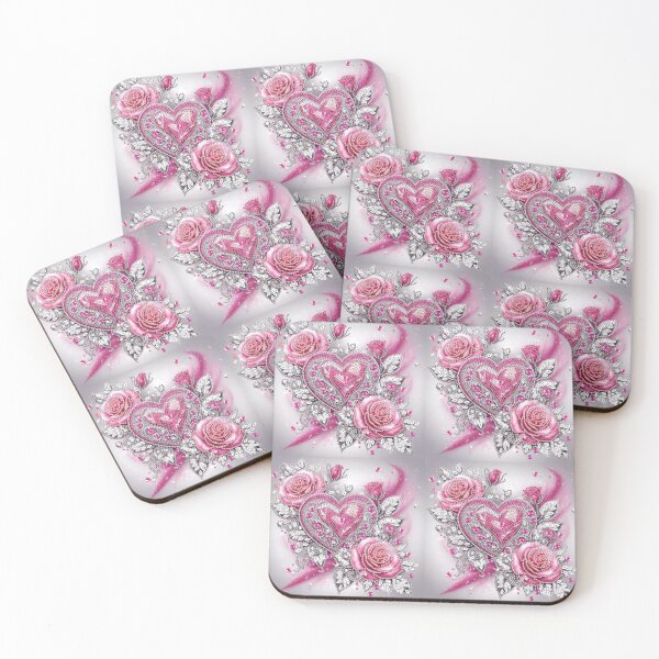 Item preview, Pink Roses & Diamonds Design designed and sold by Heavens Blueprint & Designs.