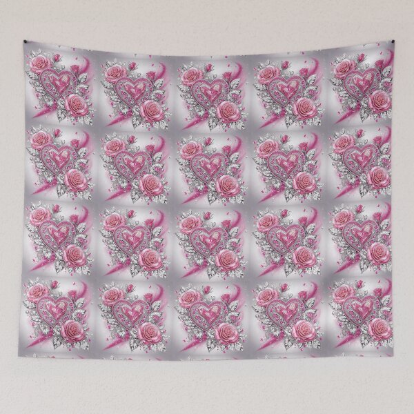 Item preview, Pink Roses & Diamonds Design designed and sold by Heavens Blueprint & Designs.