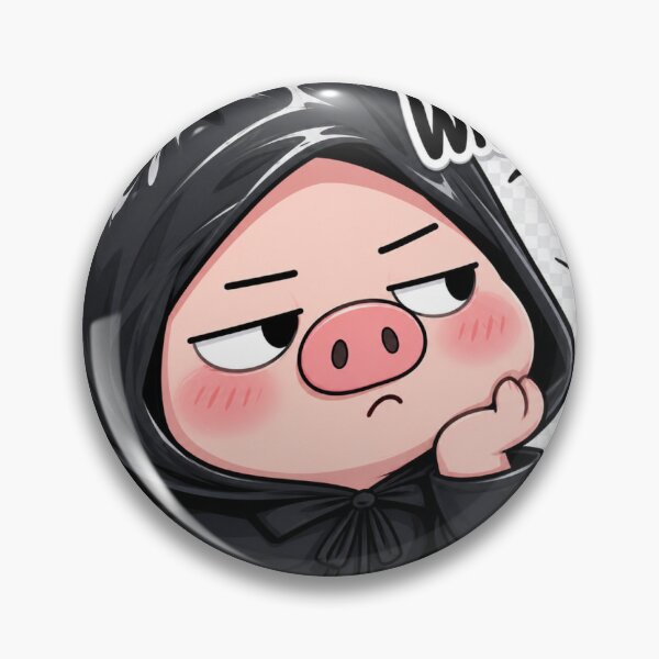 Item preview, Whatever Cute Pig Sticker – Sassy Mood designed and sold by MoodPopz Studio.