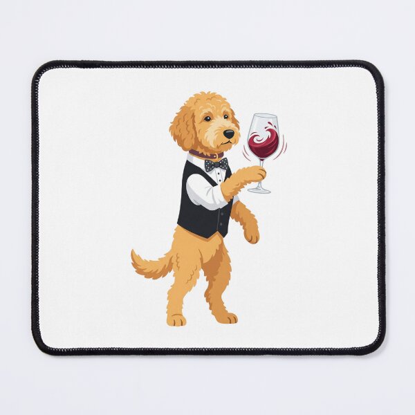 Item preview, Goldendoodle Wine Sommelier Red Wine Tasting designed and sold by PictoVibe.