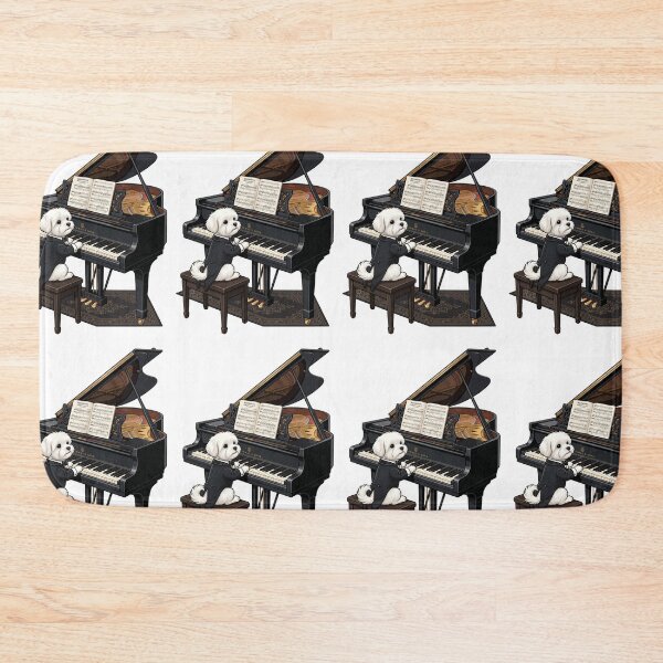 Item preview, Maltese Dog Classical Pianist Tuxedo Grand Piano designed and sold by PictoVibe.