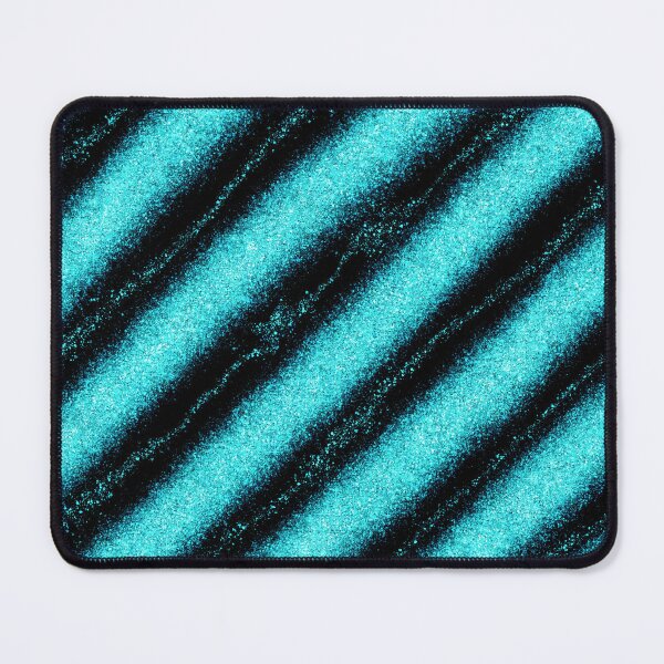 Item preview, Turquoise Glitter Diagonal Stripes Abstract Pattern designed and sold by SweetLilith.