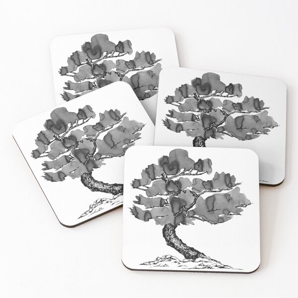 Item preview, Curve Bonsai Tree Monochrome designed and sold by Acadianpurls.