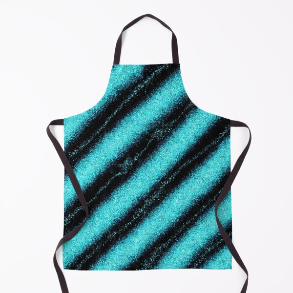 Item preview, Turquoise Glitter Diagonal Stripes Abstract Pattern designed and sold by SweetLilith.