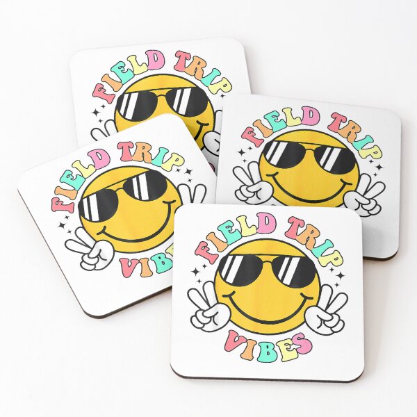 Item preview, Field Trip Vibes Face Smile Retro Groovy Field Day 2025 T-Shirt designed and sold by DArtfulStudio.