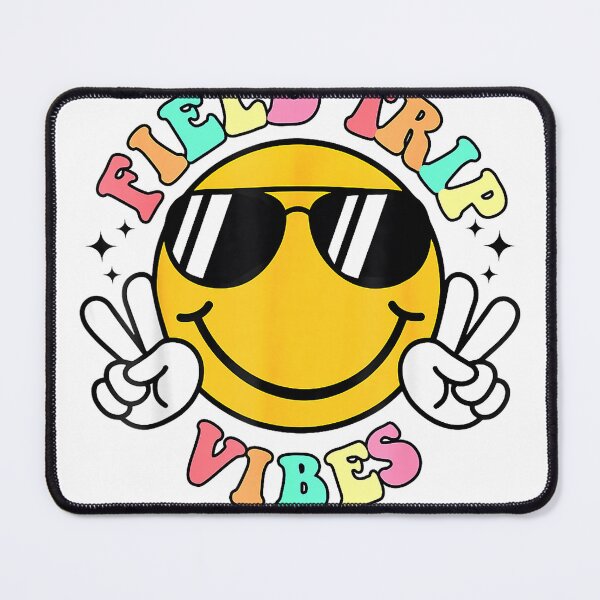 Item preview, Field Trip Vibes Face Smile Retro Groovy Field Day 2025 T-Shirt designed and sold by DArtfulStudio.