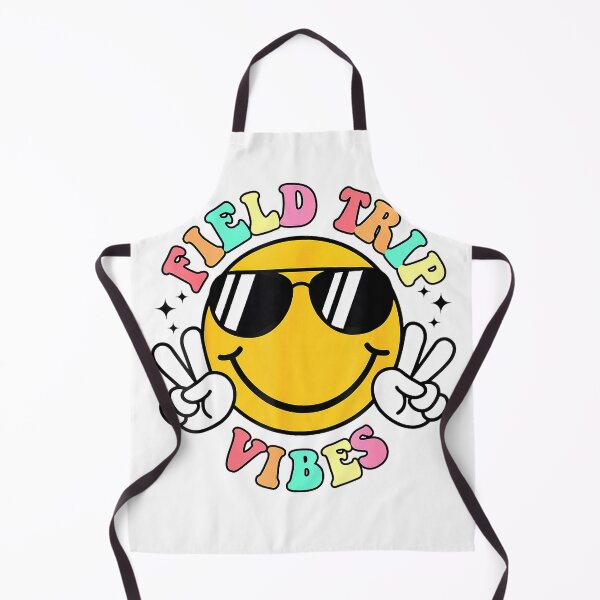 Item preview, Field Trip Vibes Face Smile Retro Groovy Field Day 2025 T-Shirt designed and sold by DArtfulStudio.