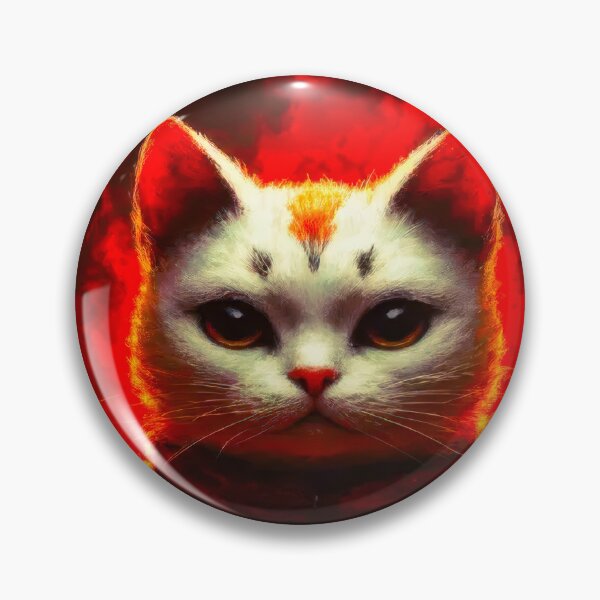 Item preview, White Cat Fire Warrior designed and sold by Cerafus.