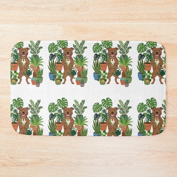 Item preview, Staffordshire Bull Terrier Staffy Plant Dad Monstera designed and sold by PictoVibe.