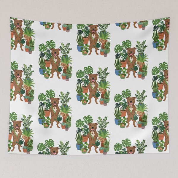 Item preview, Staffordshire Bull Terrier Staffy Plant Dad Monstera designed and sold by PictoVibe.