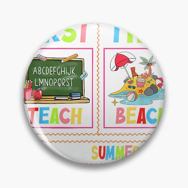 Item preview, First Teach Then Beach I Am Earning A Summer Break Teacher T-Shirt designed and sold by kevincuellar.