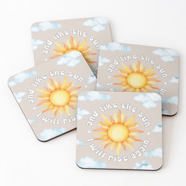 Item preview, Retro Watercolor Sun and Clouds Inspirational Quote designed and sold by shaescreations1.