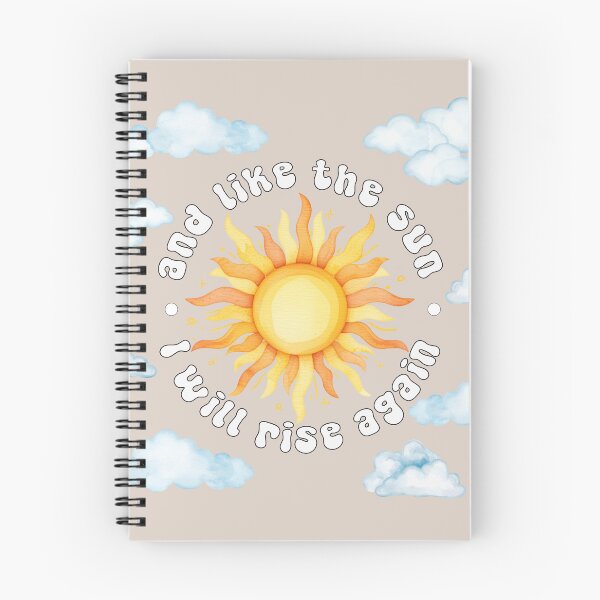 Item preview, Retro Watercolor Sun and Clouds Inspirational Quote designed and sold by shaescreations1.